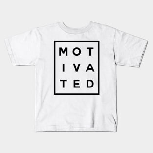 Motivated Boxed (Black) Kids T-Shirt